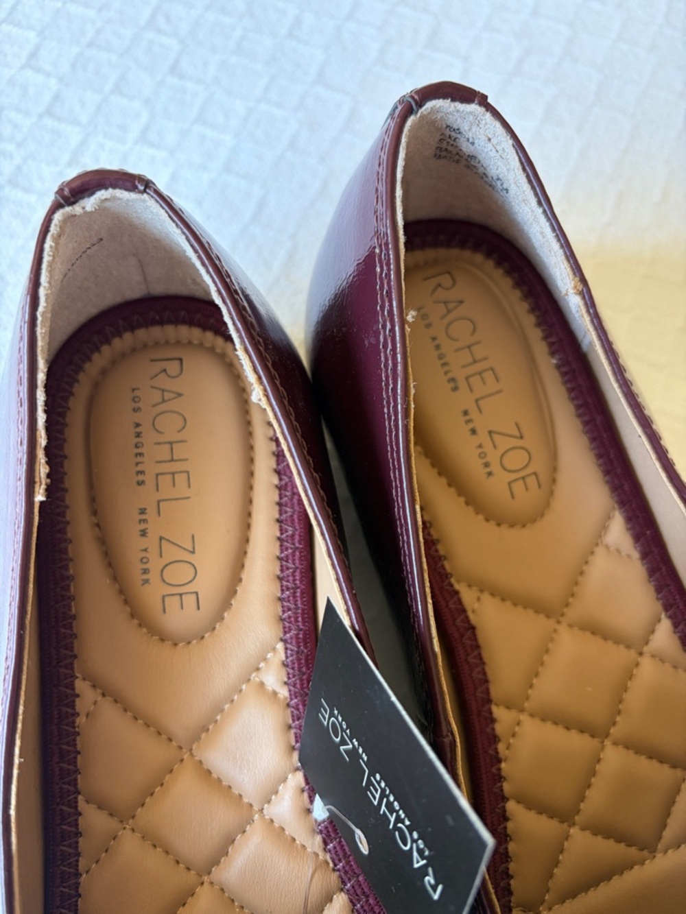 Rachel Zoe Burgundy Leather Horsebit Loafers Gold Bit NWT Size 7 - Picture 2 of 3